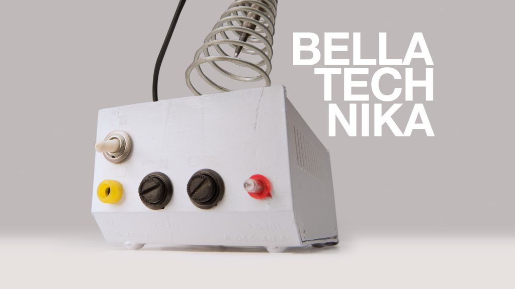 Graphic: analogue tech in white
